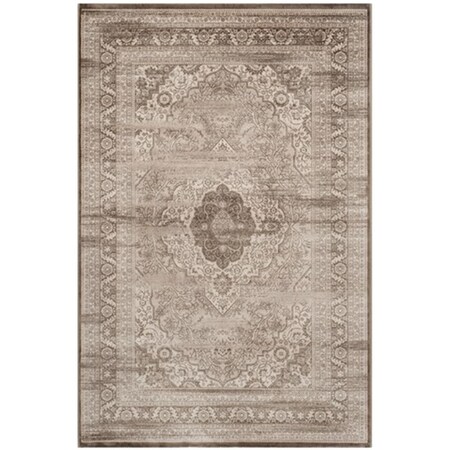 Safavieh Vintage Power Loomed Medium Rectangle Rug- Beige - Light Brown- 5 Ft. 1 In. X 7 Ft. 6 In. VTG264A-5